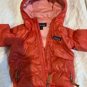 Kids toddler Patagonia puffer jacket coat girls pink 12-18m